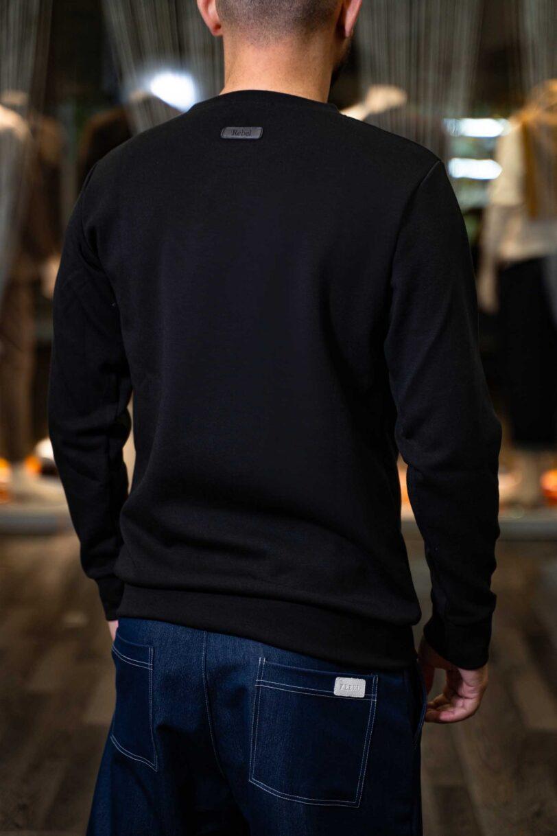 REBEL HOODIES-2625 BLACK - Image 3