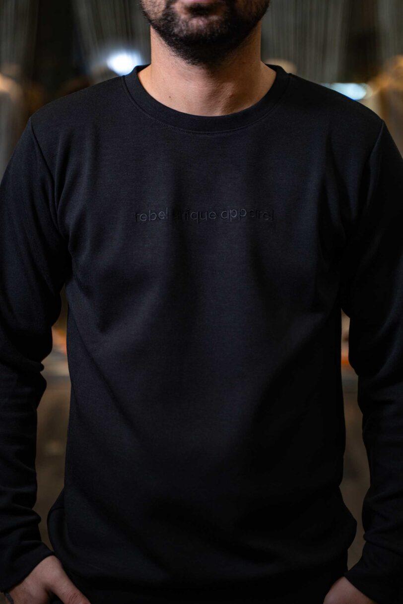 REBEL HOODIES-2625 BLACK - Image 2
