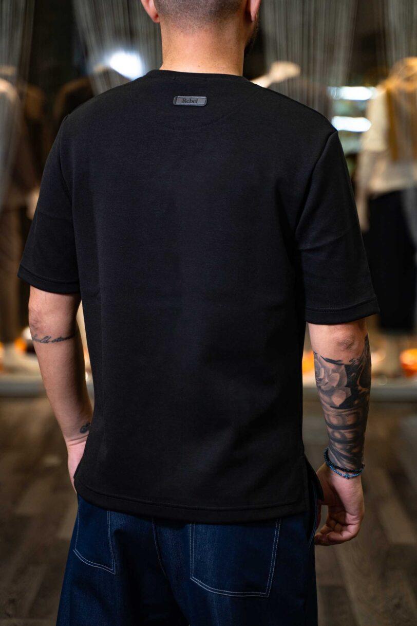 REBEL T-SHIRT-2602 BLACK - Image 3