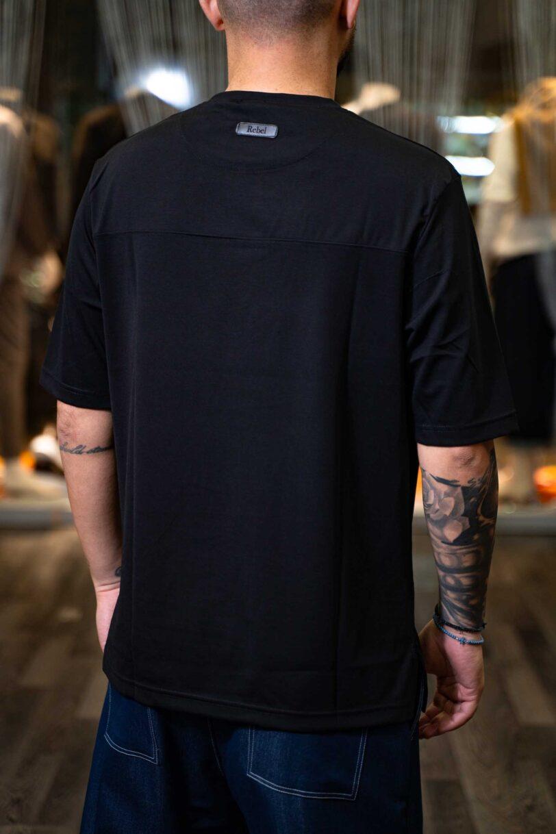 REBEL T-SHIRT-2609 BLACK - Image 3