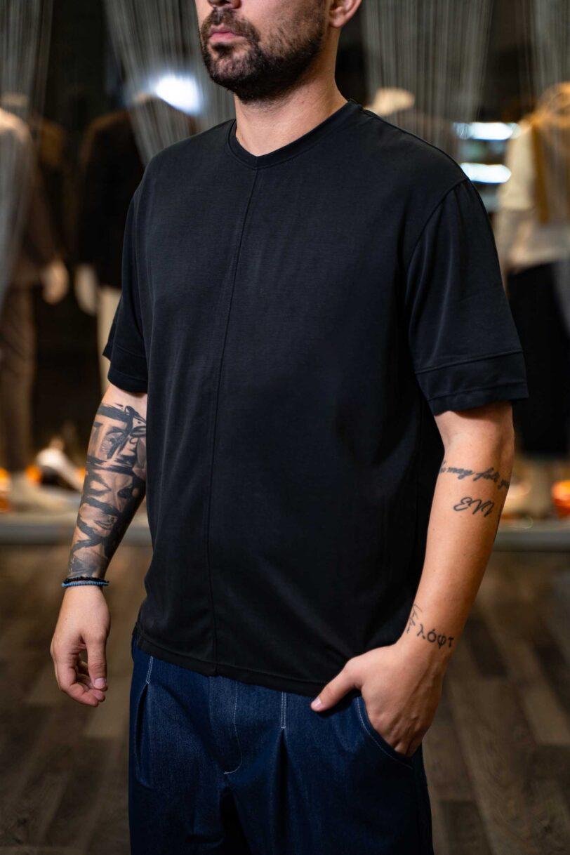 ROYAL DENIM T-SHIRT-4054 BLACK