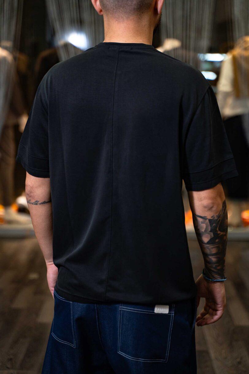 ROYAL DENIM T-SHIRT-4054 BLACK - Image 2