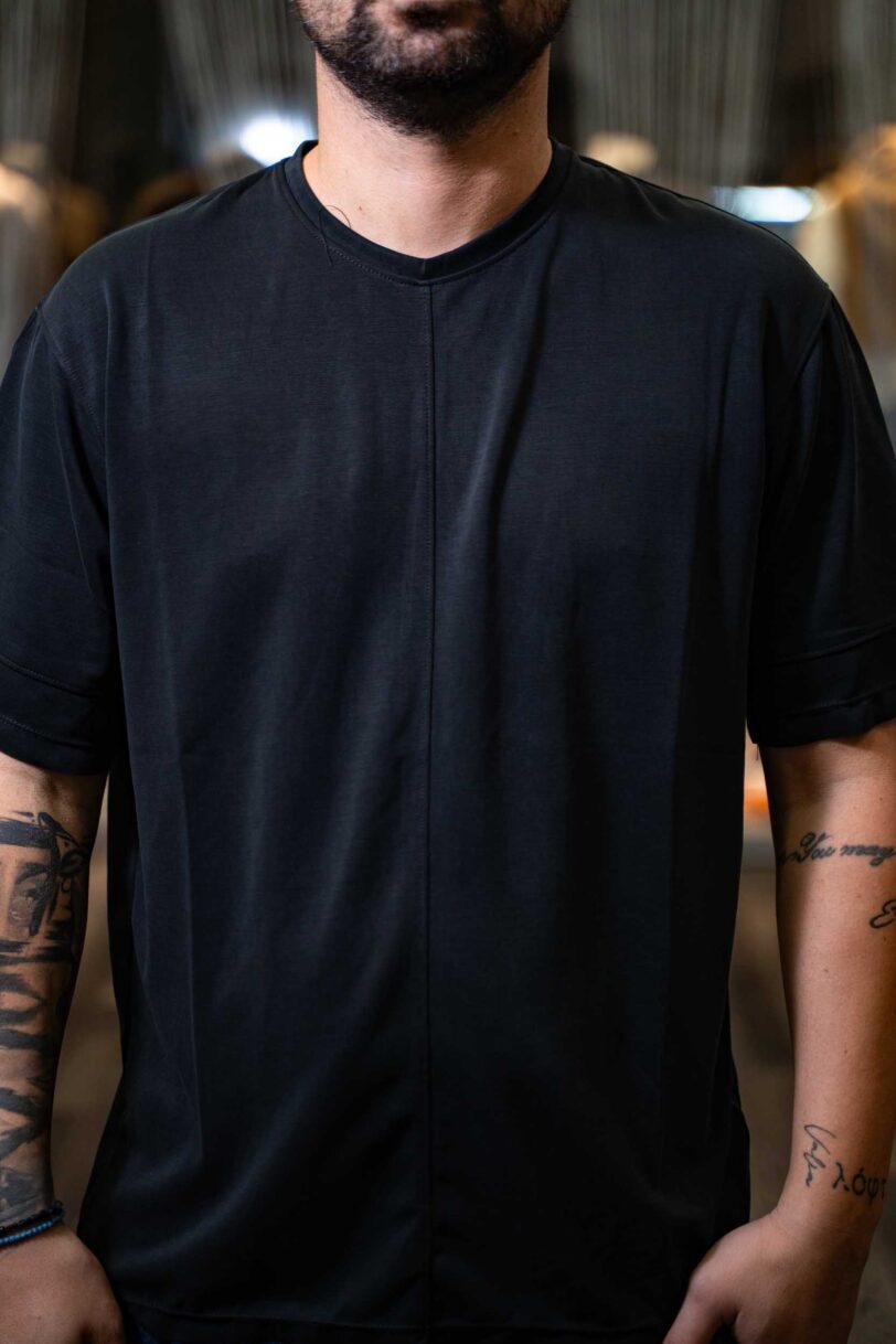 ROYAL DENIM T-SHIRT-4054 BLACK - Image 3