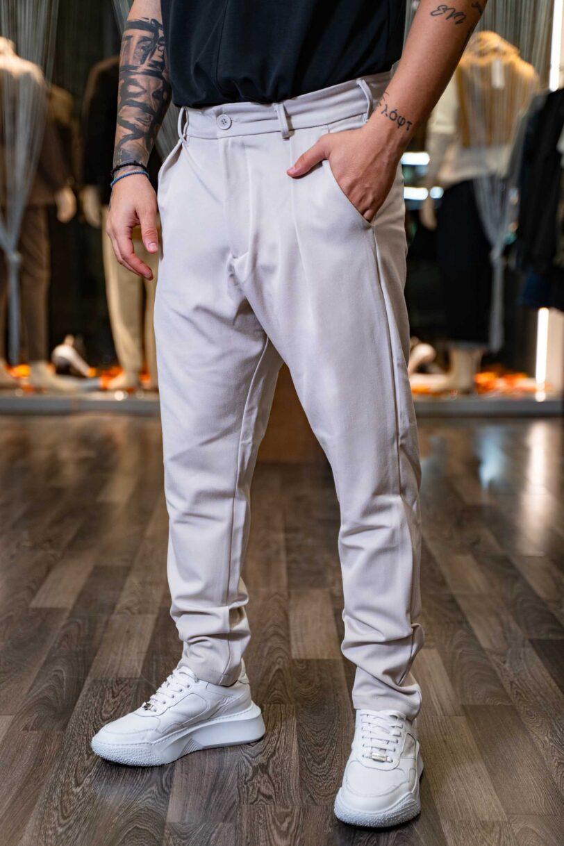 ROYAL DENIM PANTS-MAVARINO-1001 CREAM