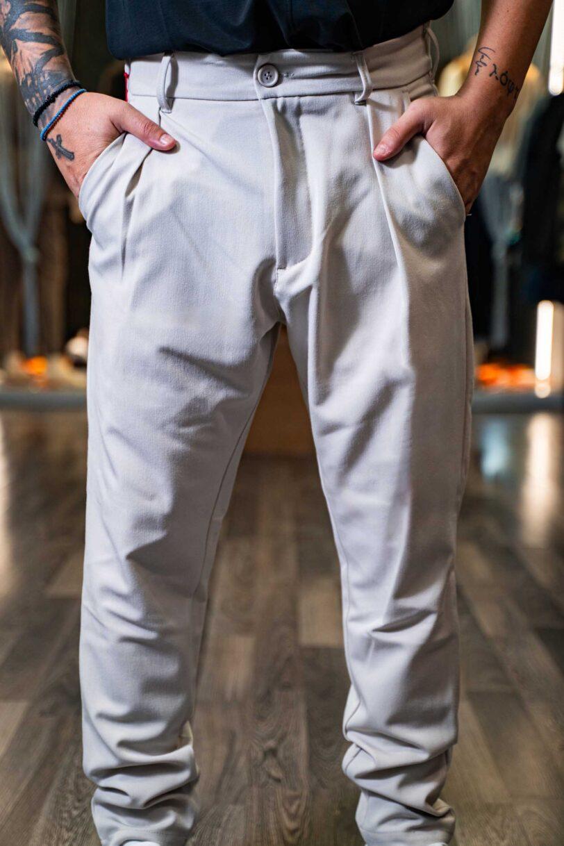 ROYAL DENIM PANTS-MAVARINO-1001 CREAM - Image 2