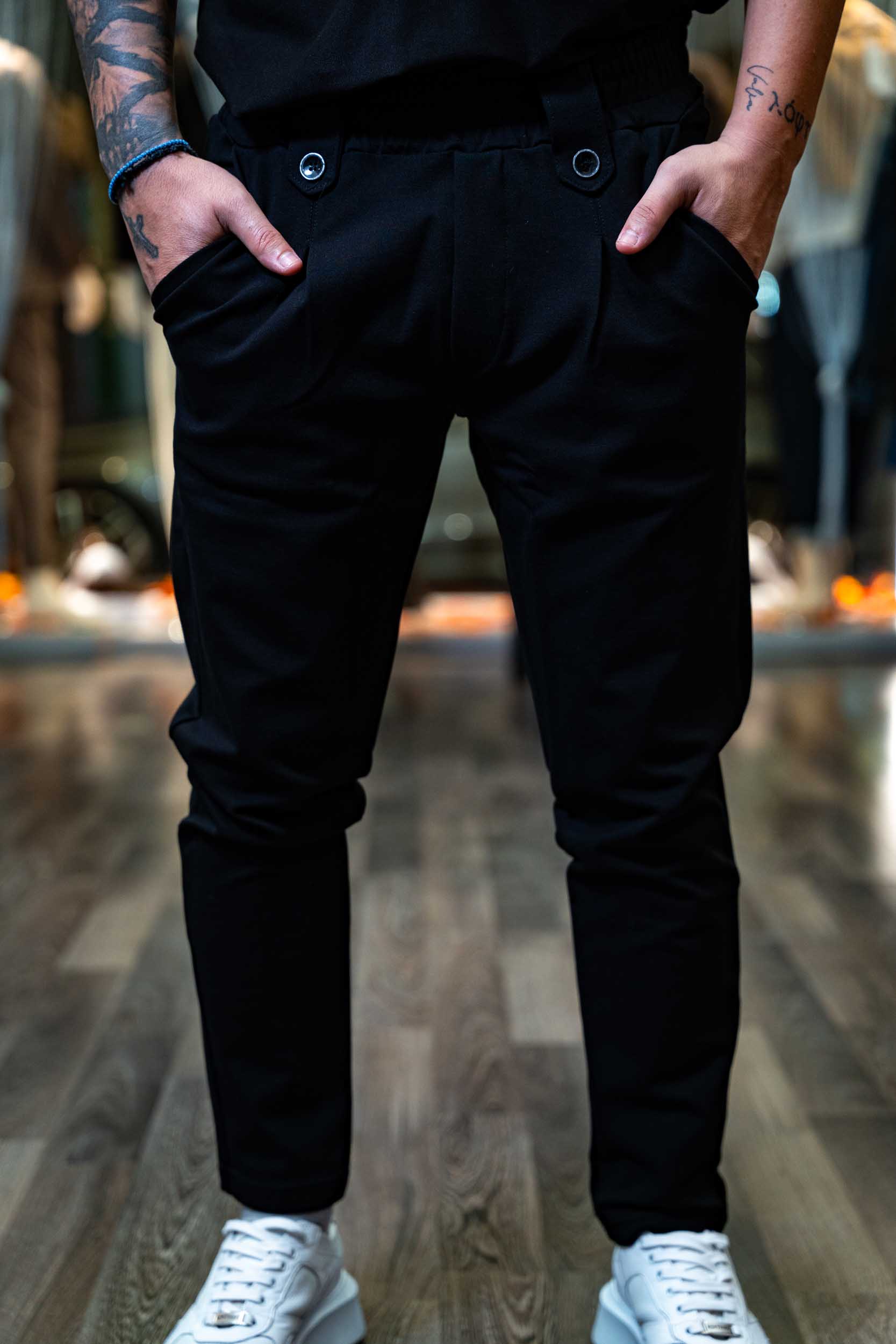 REBEL PANTS-2661 BLACK - Image 2