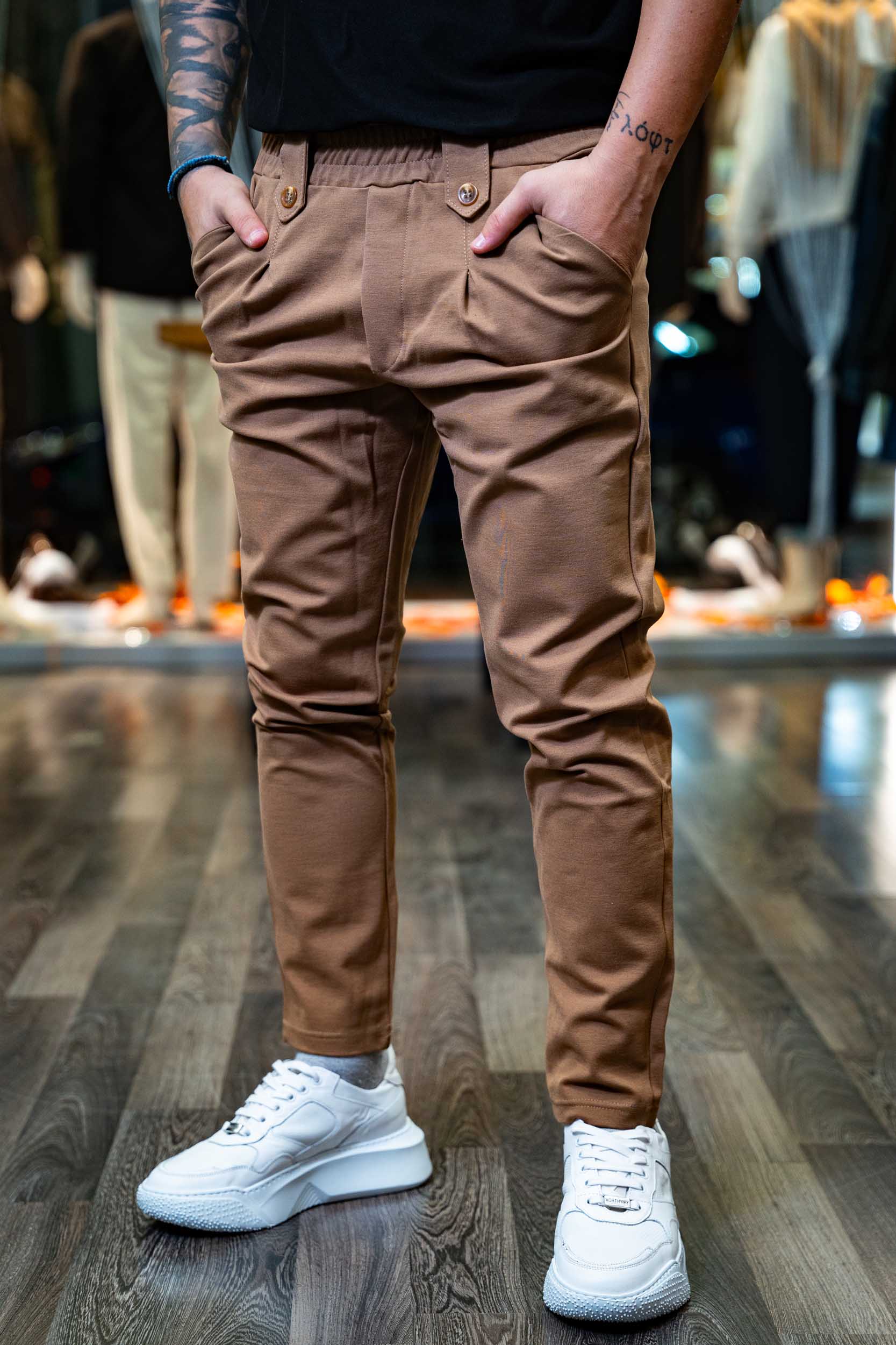 REBEL PANTS-2661 BEIGE