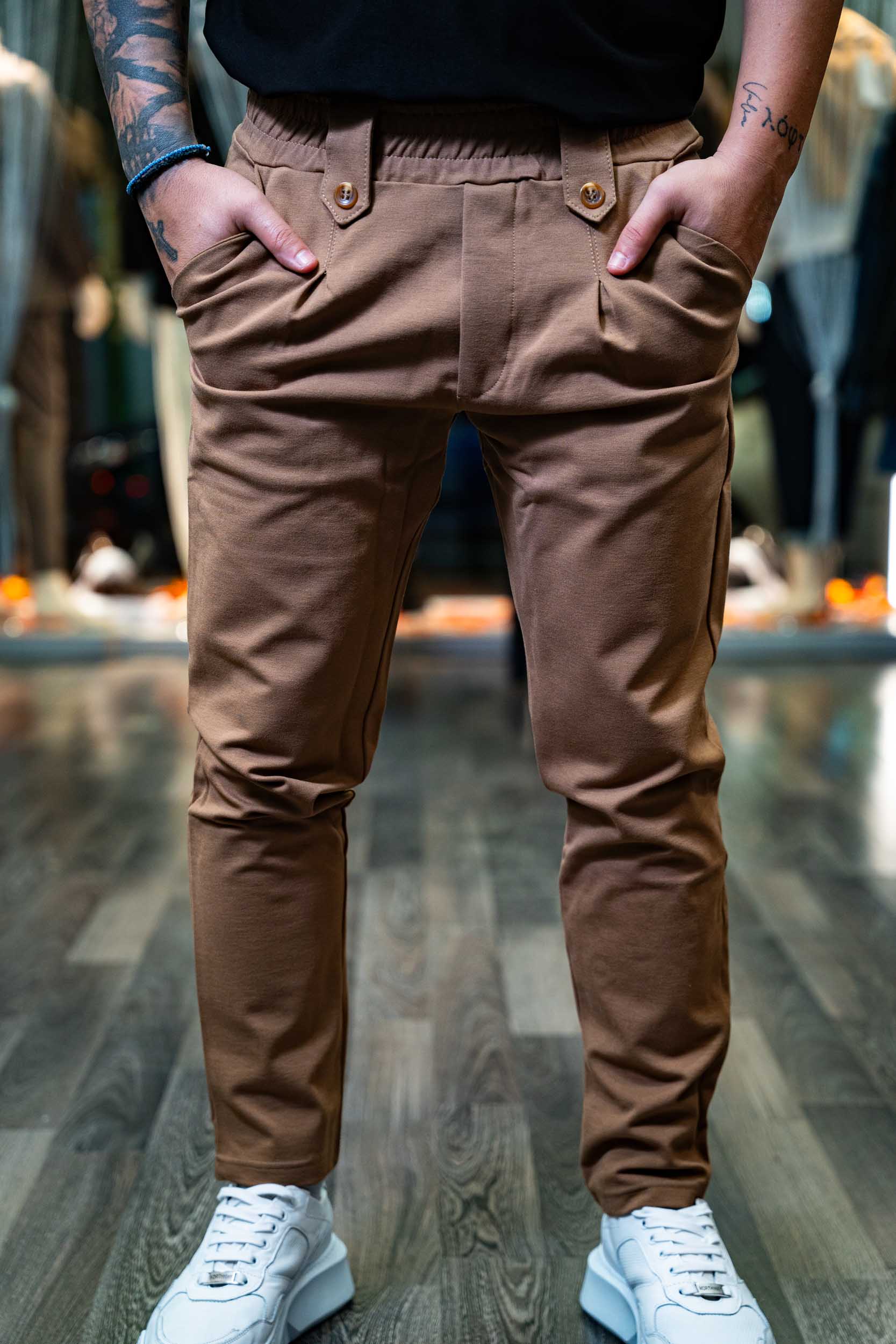 REBEL PANTS-2661 BEIGE - Image 2