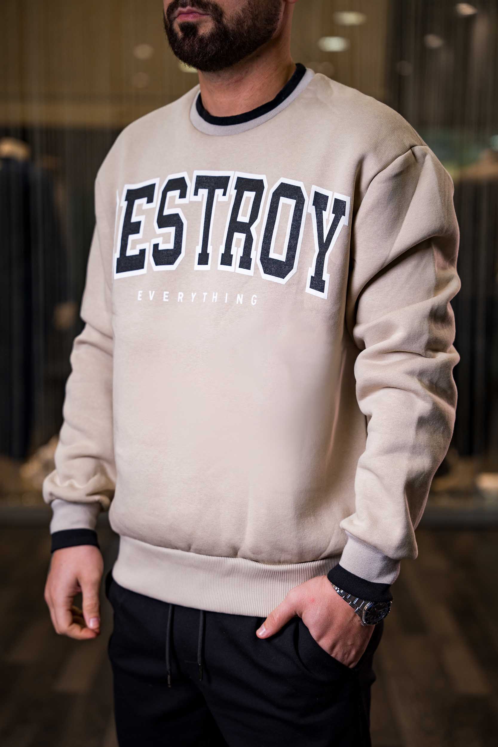 Ανδρικό φούτερ Destroy Allan Μπέζ