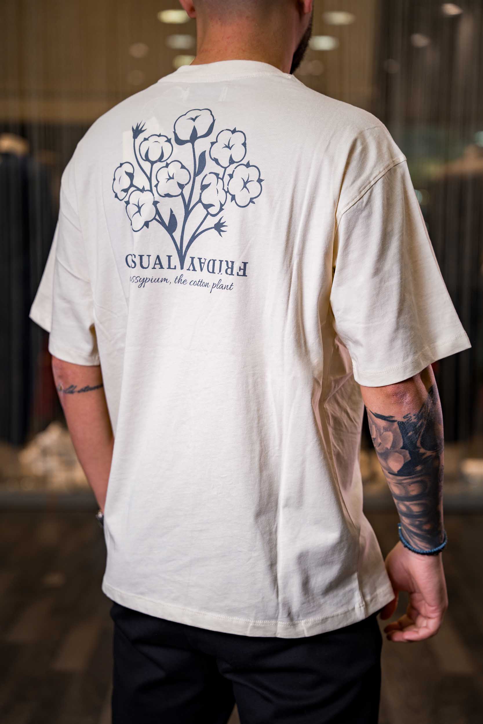 Ανδρικό T-shirt Casual friday 6086 Άσπρο - Image 3