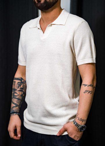 Ανδρικό t-shirt casual friday 5399 εκρού