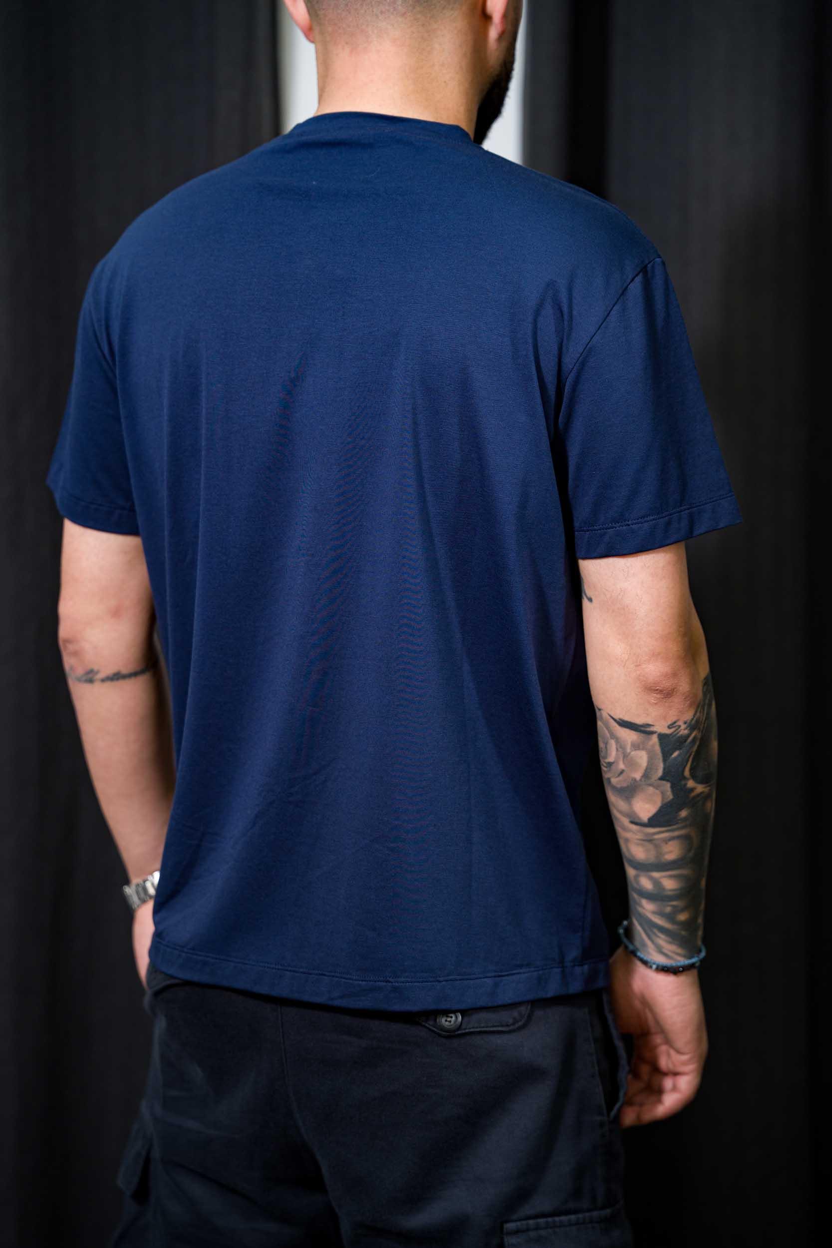 Ανδρικό t-shirt Badge oleno-1021 blue navy - Image 3