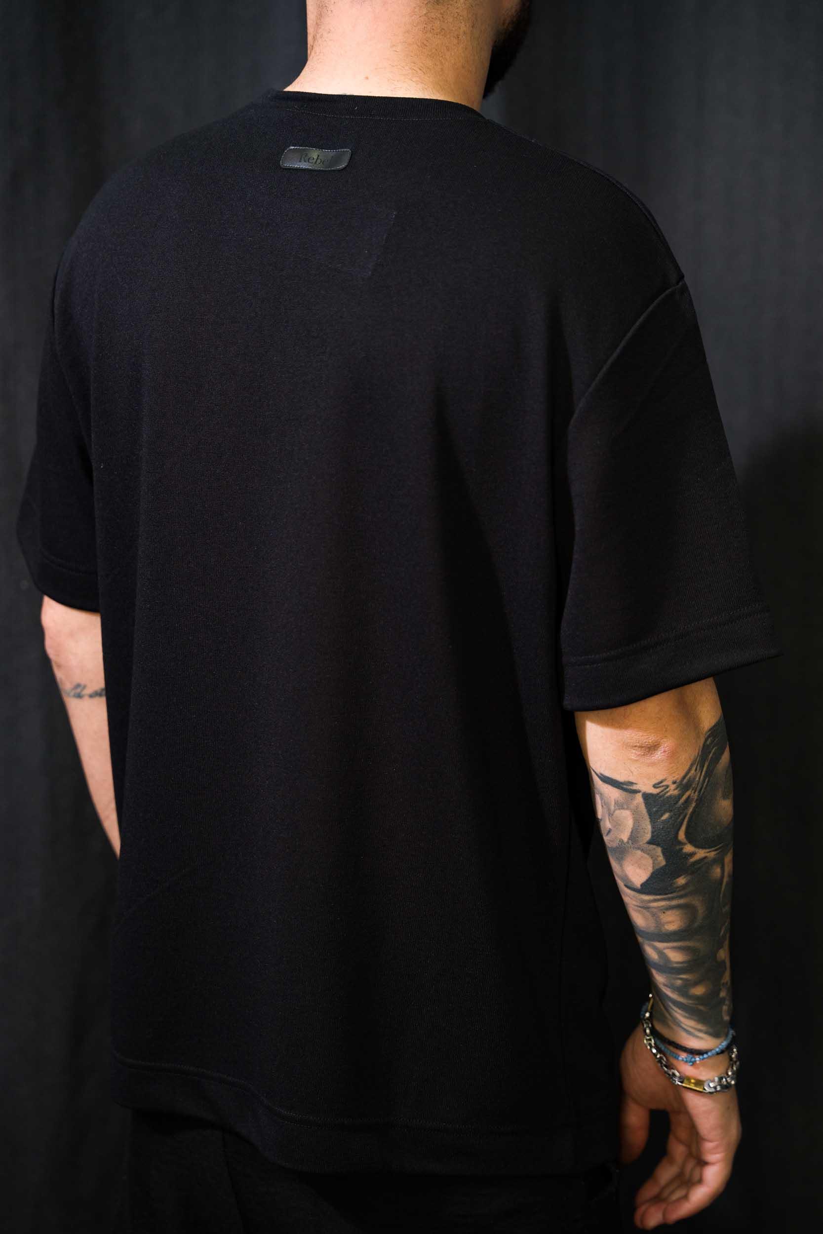 Ανδρικό t-shirt rebel 2043 μαύρο - Image 3