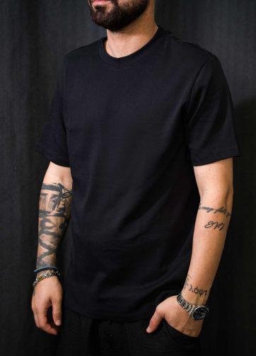 Ανδρικό t-shirt casual friday 5642 blue black