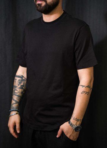 Ανδρικό t-shirt casual friday 5642 black
